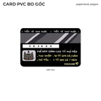 "BLACK CARD" PVC CARD